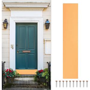 uxcell Door Kick Plate, 6 x 30 Inches Anodized Aluminum Kick Plate Door Plate, 1.5mm (1/16 Inch) Thickness, for Exterior Front Door or Back Door, Copper Gold (Single Pack)