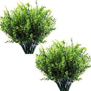 Artificial Shrubs, PASYOU Plastic Plants Eucalyptus Grass Fake Shrub Bushes Greenery Leaves Bush Indoor Outdoor Home Garden Party Verandah Wedding DIY Table Arrangement Decoration Planter Filler 8 Pcs Artificial Shrubs, PASYOU Plastic Plants Eucalyptus Grass Fake Shrub Bushes Greenery Leaves Bush Indoor Outdoor Home Garden Party Verandah Wedding DIY Table Arrangement Decoration Planter Filler 8 Pcs