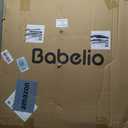 Babelio Removable & No Bottom Bar Baby Gate, 29-43" Hardware Mounted (Drill Needed)| Wide Walk-Thru| Auto-Close Safety Dog/Pet Gate for Stairs & Doorways (Black, 29-43" W, 30" H)