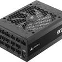 CORSAIR HX1200i (2025) Fully Modular Ultra-Low Noise ATX Power Supply with 12V-2x6 Cable – ATX 3.1 & PCIe 5.1 Compliant, Cybenetics Platinum Efficiency, Fluid Dynamic Bearing Fan – Black