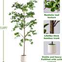 Erimda Faux Black Olive Tree 8ft, Faux Plants Indoor Large Tall Tree Artificial Shady Lady Tree with Natural Wood Trunk & Realistic Leaves, Fake Olive Plant for Home Office Indoor Decor