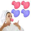 4 Pieces Face Exerciser Facial Yoga for Skin Tighten Firm Jaw ExercisercReducer Double Chin Breathing Device Neck Toning Face Slimming Trainer Tool for Women Lift Skin and Tone