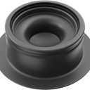 Sink Flange for Garbage Disposal Stopper Universal Stainless Steel Flange Plug Fit 3-1/2 Inch Standard Sink Drain Openings Garbage Disposal Flange Stopper Kit Replacement Accessories (Matte Black)