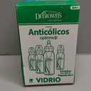 Dr. Brown's AntiColic Options+ Narrow Glass Baby Bottle with Level 1 Slow Flow Nipple, BPAFree, 8 oz/250 mL, 0m+, 2Pack