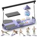 Pilates Board, Pilates Reformer Sets, Multifunctional Abdominal Pilates Board for Home Workout Equipment, Portable Foldable Ab Board Trainer Pilates Exercise Machine, Pilates Reformer Board for Women