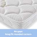 Mini Crib Mattress - 38x24x4 Inch- Dual Sided with Firm Support and Comfort Foam- Breathable, Quiet and Odorless, Fits Most Mini Cribs (Does Not Fit Playard or Standard Crib)