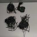 4 Pack- Battery Operated Outdoor Tree String Lights with 50 Warm White LEDs on 16.5ft/5m of Dark Green Cable,Outdoor Battery Xmas Wreath Lights with Timer for Christmas Yard Holiday Decoration