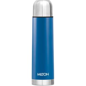 Milton Thermos for Hot Drinks 500 ml (16 oz), 24 Hours Hot and Cold, Stainless Steel Sport Water Bottle, Double Walled Vacuum Insulated Flask for Hot Coffee, Thermosteel, Leak Proof, Eco-Flip, Blue (16.9 Ounces)