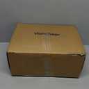 Vamcheer Throw Blanket for Bed - Faux Rabbit Fur Throw Blanket for Couch Bedroom Living Room, Soft Thick Warm Fluffy Striped Blankets for Fall Winter, Brown 90x108 inches