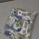 SPRINGRICO White Chair Covers for Dining Room 6 Pack, Stretch Floral Dining Chair Cover, Washable Spandex Kitchen Parsons Chair Slipcovers, Seat Protector for Home or Party (Set of 6, FLORAL3)