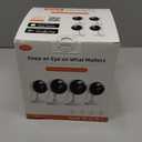 2K Cameras for Home Security, 5G & 2.4G WiFi Security Camera Indoor Outdoor for Baby Pet Dog Cat Nanny, 2-Way Audio, Color Night Vision, Siren, 24/7 Local Recording, IP65, Work with Alexa, K07-4P (White)