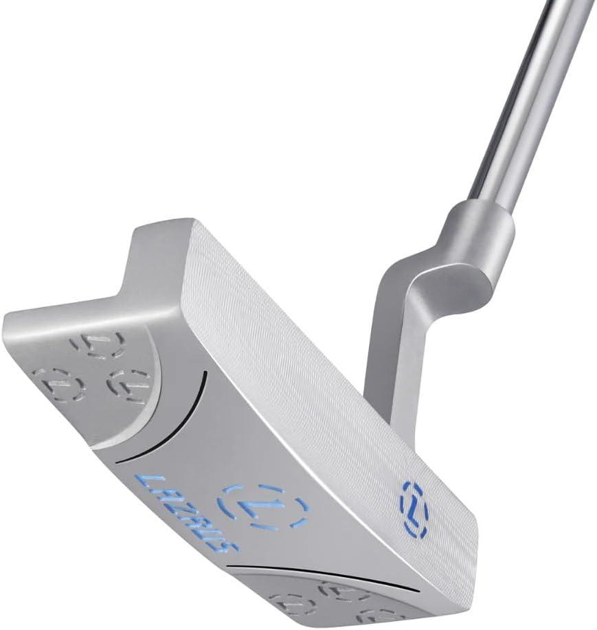LAZRUS Premium Golf Putter for Men and Women with Head Cover - Easy Alignment and Ball Control for Better Putting - Right and Left Handed Golf Club, Blade