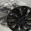 ABX Hubcaps,16 inch hubcaps Set of 4, Wheel Rim Cover ABS Material, Snap On Car Truck SUV Replacement, for Toyota Camry Nissan Mazda etc, Black