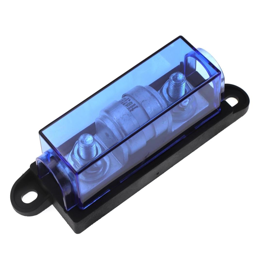 400 Amp Class T Fuse with Block, Operating 150V DC, 400A Fuse ANL Block for Inverters, ATV, RV, Boat, Cars, Truck, Car Stereos Systems