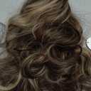 XIXIBI Long Brown Highlights Wigs for Women, Ombre Brown Mixed Blonde Wigs with Black Roots, Synthetic Long Curly Wavy Wigs With Lace Hairline, Heat Resistant Fiber Wig for Daily Party Use