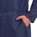 Navy Blue Coveralls Costume for Adults - Halloween Killer Jumpsuit with Mask and Toy Knife - Horror Cosplay Outfit (Blue, M)