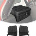 Linskip for 2024-2025 Jeep Wrangler Storage Trunk Organizer, Wheel Well Storage Bag Compatible with 2024 2025 Jeep Wrangler JL, Bolted Straps-Grid Organizer-Mesh Cargo Net-Multi Compartment