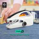 Handheld Sewing Machine,Two dear,Mini sewing machine,Easy to Use and Fast Stitch Suitable for Clothes,Fabrics, DIY Home Travel Electric Handheld Sewing Machine,Black