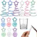 2 x Kathfly 6 Pcs Pastel DIY Mini Christmas Tree Tabletop Centerpiece Small Knitting Xmas Table Tree Decoration with Pearl for Fireplace Home Crafts Table Decor, 7.87 x 3.94 Inches