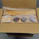 Calmbee 9 in 1 Bamboo Storage Bag Organizer for Kitchen Drawer  Plastic Wrap Dispenser with Cutter & Foil Organizer, Wooden Baggie Organizer for Sandwich, Snack, Gallon, Quart Sizes, Natural