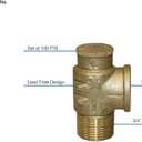 Merrill MFG 3/4" Lead-Free Brass Pressure Relief Valve – 100 PSI Water System Safety Valve, NPT Thread, Durable Corrosion-Resistant Design for Well, Plumbing & Irrigation Systems, 0.75 Inch