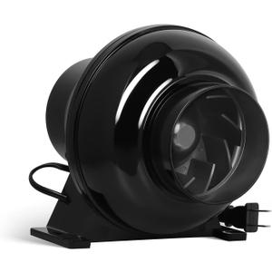 iPower 4 Inch 230 CFM Inline Duct Ventilation Fan Quiet Vent Blower for Hydroponics Grow Tent, Greenhouse Air Circulation, Upgrade