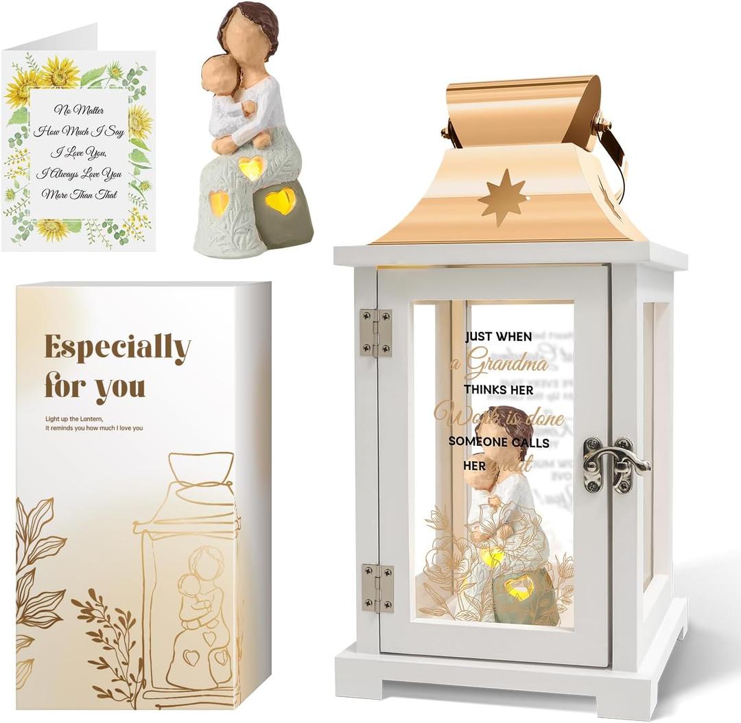 Great Grandma Gifts, First Time Great Grandma Mother's Day Birthday Gift, Baby Announcement Pregnancy Figure Lantern