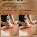 Electric Cupping Massager for Body with Suction, Microcurrent, Red Light & Heat, Lymphatic Drainage Massager, 12 Intensity Body Sculpting Machine, Cellulite Massage Tool for Arms Legs Waist Back-White