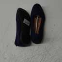BABUDOG Women's Sparkly Flats Shoes Shiny Mesh Loafers Shoes Soft Memory Foam Flats (10, Navy)