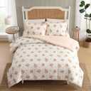 Laura Ashley - King Comforter Set with Shams, Cotton, Reversible