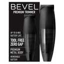 Bevel Beard Trimmer for Men - Black Edition Cordless Trimmer, 8 Hour Rechargeable Battery Life, Tool-Free Adjustable Zero-Gapped Blade, Barber Supplies, Mustache Trimmer