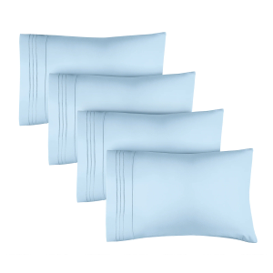 CGK Linens Pillow Case 4 Pack Blue 20x36 In