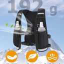 NOOLA Running Vest for Women Men, Lightweight Hydration Vest with Dual 500ML Soft Flasks, Water Backpack Hydration Pack, Adjustable Running Tail Chest Bag for Hiking Race Marathon Cycling