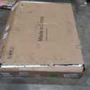 Wayshome 47’’-63’’ 100% Oak Extendable Dining Table, Solid Wood Folding Kitchen Table, Mid Century Modern Dinner Table for Kitchen, Apartment, Living Room (47''-63'' Black)