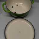 Lodge Essential Enamel Cast Iron Dutch Oven - Perfect for Bread Baking, Braising, Marinating & Slow Cooking - Features Moisture-Sealing Lid & Dual Handles - Kitchen Essentials - 6 Quarts - Avocado