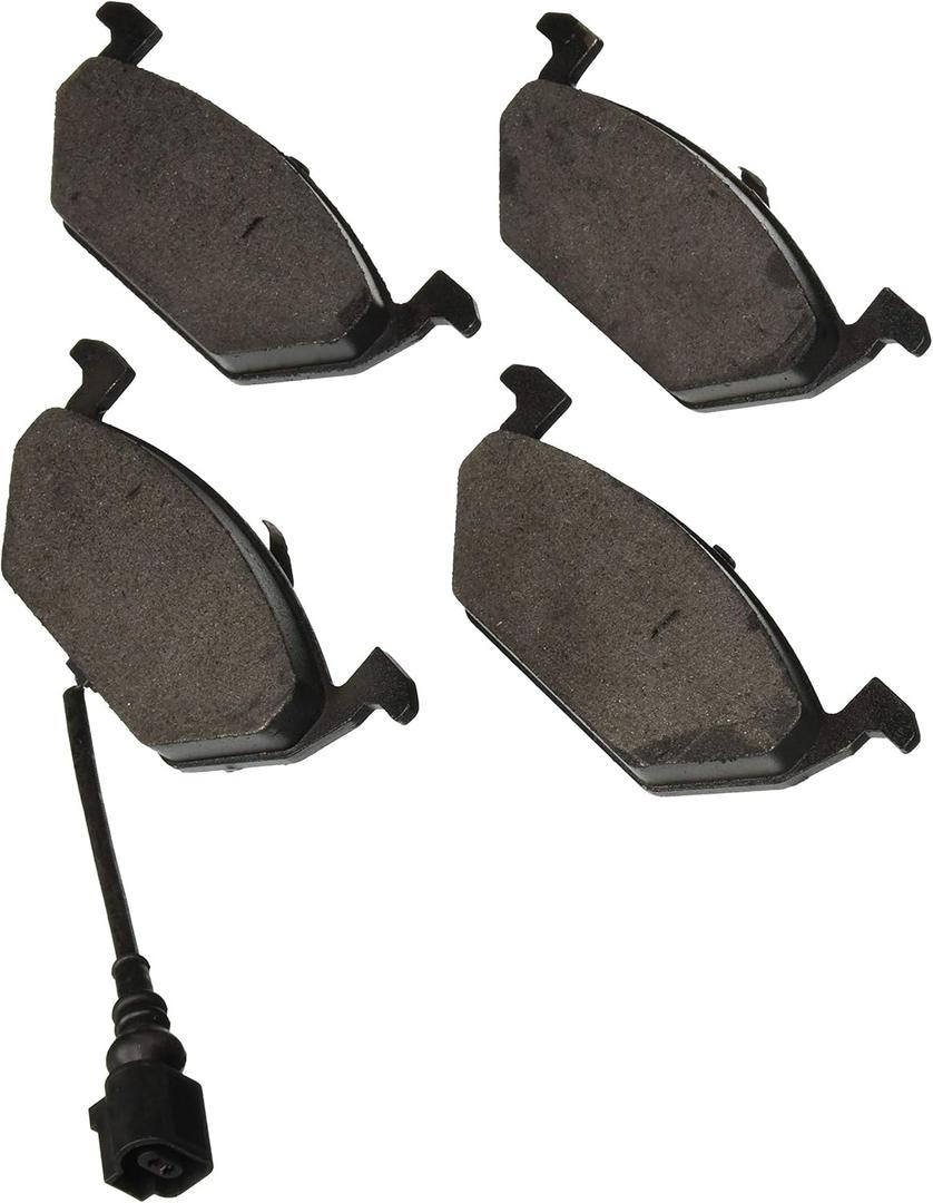 BOSCH BE768AH Blue Semi-Metallic Disc Brake Pad Set With Hardware - Compatible With Select Volkswagen Beetle, Golf, Golf City, Jetta, Jetta City; FRONT