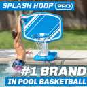 GoSports Splash Hoop PRO - Choose Your Color - Swimming Pool Basketball Game, Includes Poolside Water Basketball Hoop, 2 Balls and Pump