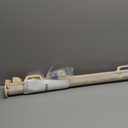 Retractable Safety Baby Gate or Mesh Dog Gate,Durable Portable Mesh Retractable Gate,Easy to Use for Stairs, Doorways, Hallways, Indoor, Outdoor, 33.5" Tall, Up to 45" Wide, Cream