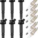OCPTY 6 ignition coils with 6 iridium Spark Plugs fits UF-486 DG514 UF486 for ford for Mercury for Lincoln for Mazda Fusion Zephyr Tribute Milan 3.0L V6
