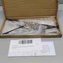 Geelin Football Party Potato Chip Rack Table Decor Concessions Sign and Display Stand with 60 Clips Countertop Snack Holder for Bags Metal Storage Candy Rack for Football Birthday Party