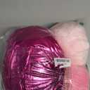 Shellwei 3 Pcs Pink Christmas Bell Pillow Velvet Round Throw Pillows 3D Stuffed Ball Shaped Pillow Neutral Cute Christmas Decorations for Bedroom Living Room and Gift for Xmas