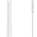 2 in 1 Long Handle Bottle Brush with Straw Brush for Cleaning Glass, Sports Bottle, Coffee Mug,Navy Blue,1 Pack