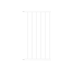 WAOWAO Triple Lock Baby Gate Extra Wide Pressure Mounted Walk Through Swing Auto Close Safety Black Metal Dog Pet Puppy Cat for Stairs,Doorways,Kitchen 25.59"-81.49" inch(White, 14.17"/36cm)