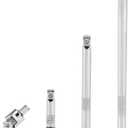 3/8 Inch Drive Extension Bar Set, Socket Extension Set Include 3, 6, and 10 Inch Extensions and 3/8 Inch Drive Universal Joint Sockets, 4 Piece Set