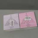 2pc Christian Christmas Wooden Box Sign, Christmas Desk Decor, ChristianIsaiah 9:6 Bible Verse Decor, Christian ChristmaTree Wood Block Box Sign Plaque for Bedroom Office Home Wall Shelf Decoration (white, pink)