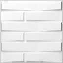 Art3d Decorative 3D PVC Wall Panel for Interior Décor, 12-Pack 19.7 x 19.7 in. White