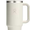 Hydro Flask 40 Oz Travel Tumbler with Handle, Lid and Straw - Insulated Stainless Steel in 40 Oz Ivory