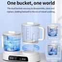 Portable Mini Washing Machine for Underwear, 2.5L*2 Underwear Washing Machine 8000mAh Rechargeable Battery Deep Cleans Socks & Baby Clothes Ideal for Travel, Dorm & RV