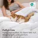 Bedsure Comforters Queen Size Duvet Insert, All Season Bed Comforter, Quilted Down Alternative Duvet, Box Stitched Comforter with Corner Tabs, Machine Washable, 88 x 88 Inches (White)