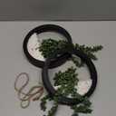 Der Rose 2 Pack Fake Plants Hanging Artificial Succulents Plants in Black Pots for Living Room Bathroom Accessories Boho Farmhouse Wall Decor